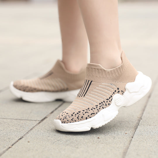 Damen Stretch Sneaker mit rutschfester Sohle und atmungsaktivem Obermaterial EB