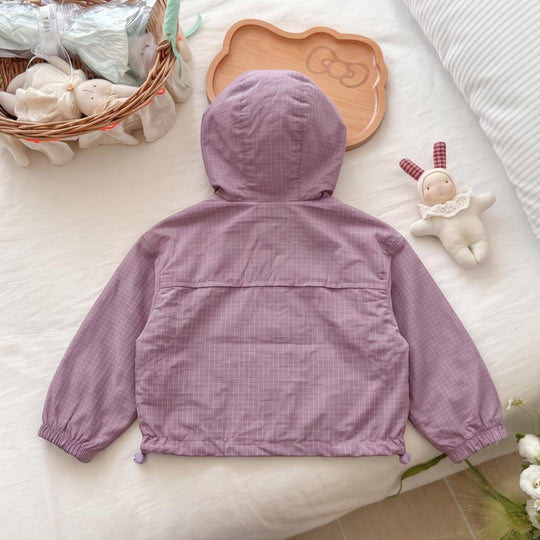 Unisex Nan leichte Ripstop Kapuzenwindjacke für Kinder EB