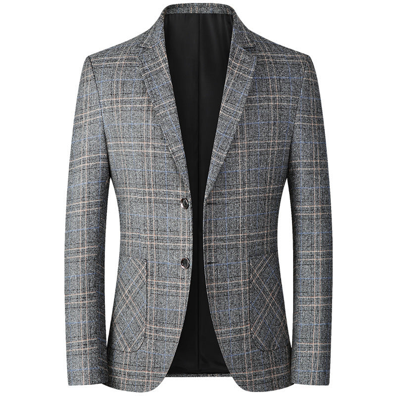 Herren Modernes Karomuster-Sakko im Heritage-Look mit fallendem Revers EB