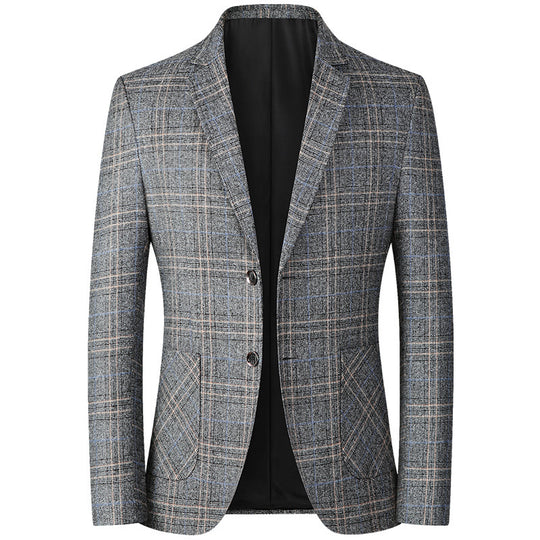 Herren Modernes Karomuster-Sakko im Heritage-Look mit fallendem Revers EB