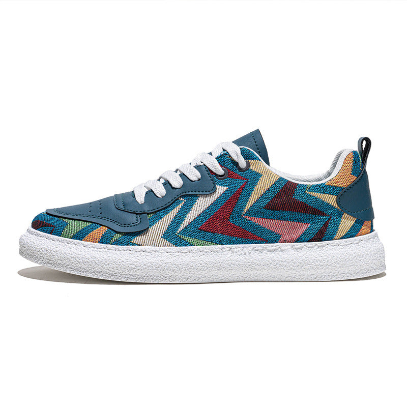 Damen modische Sneakers mit geometrischem Design und komfortabler Sohle EB