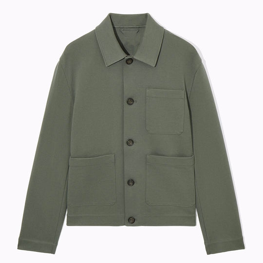 Herren modische Jacke mit aufgesetzten Taschen und hochwertigem Material EB