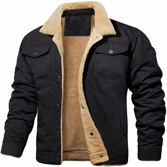 Herren gefütterte Utility-Jacke mit Teddyfutter EB