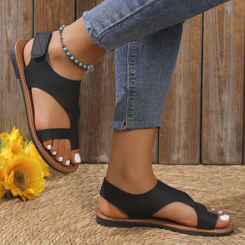 Damen Badesandalen mit elegantem Riemendesign und komfortabeln Fußbett EB