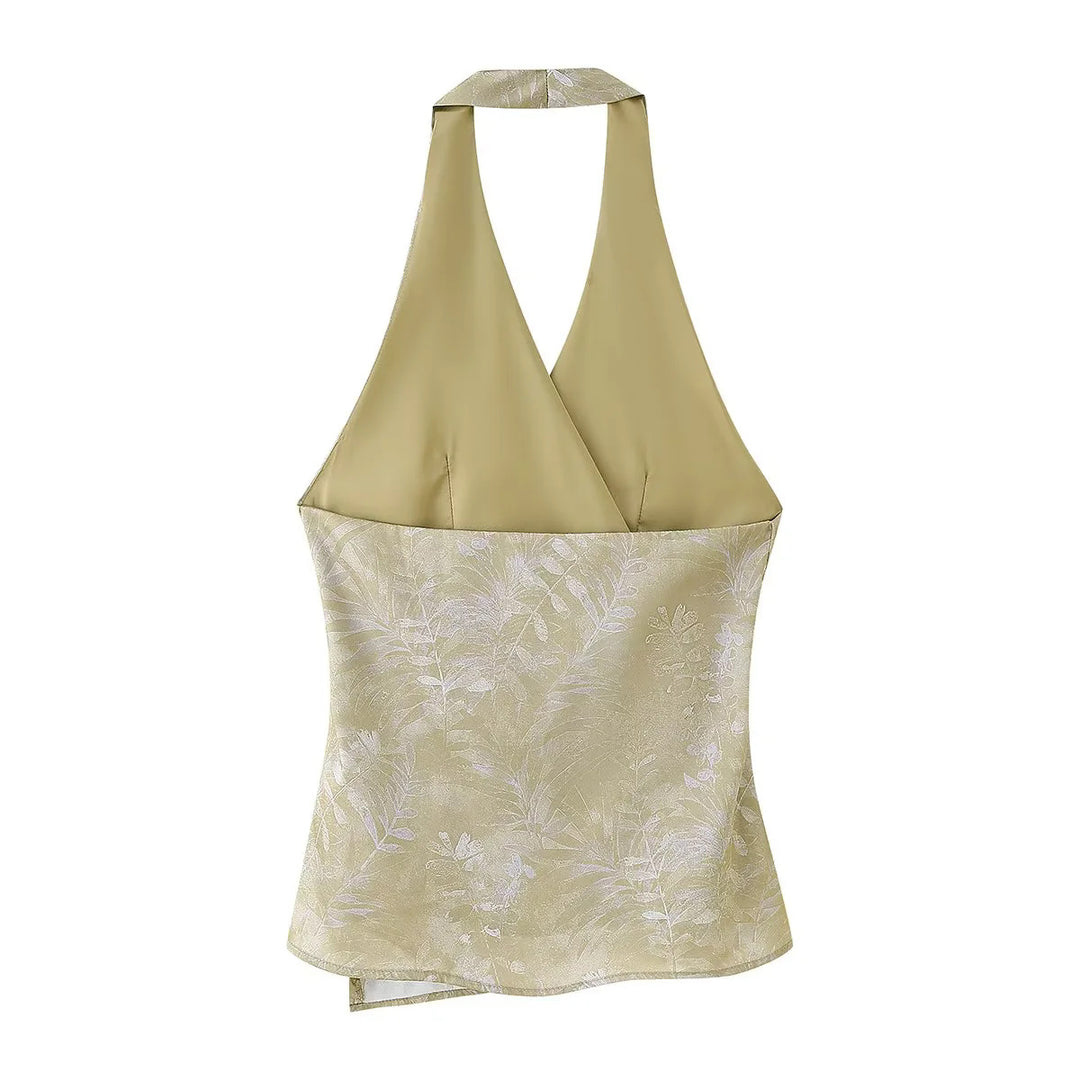 Damen elegante Culotte-Hose mit floralem Muster und weichem Material EB