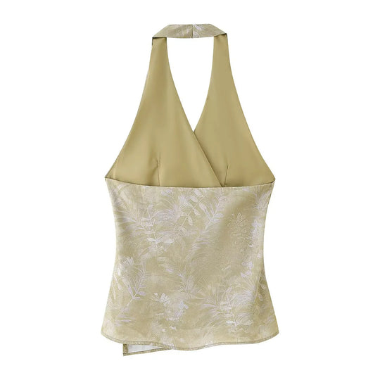 Damen elegante Culotte-Hose mit floralem Muster und weichem Material EB