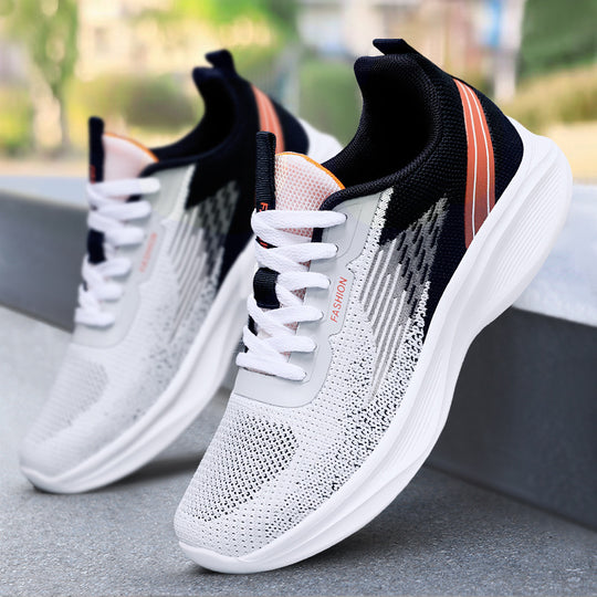 Damen Sportliche Fitness-Sneaker mit atmungsaktivem Obermaterial und dämpfender Sohle EB