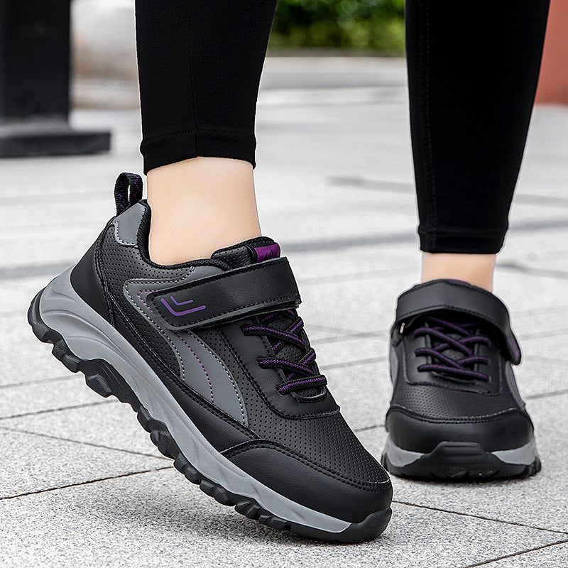 Damen Sportliche Wandersneaker mit atmungsaktivem Obermaterial und flexibel anpassbarem Verschluss EB