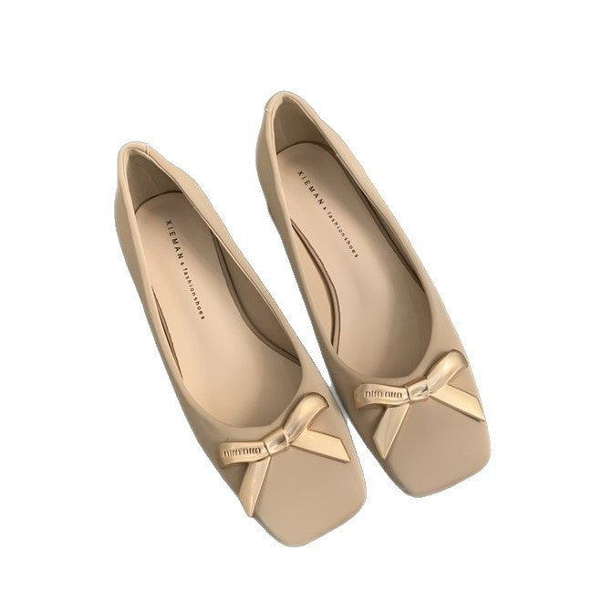 Damen Ballerinas mit dekorativem Schleifenakzent und bequemer Innensohle EB