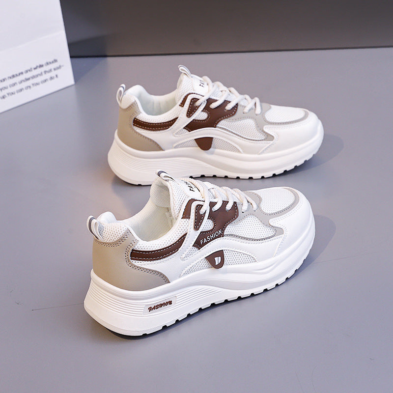 Damen Komfortable Fitness-Sneaker mit stoßdämpfender Sohle und atmungsaktiven Einsätzen EB