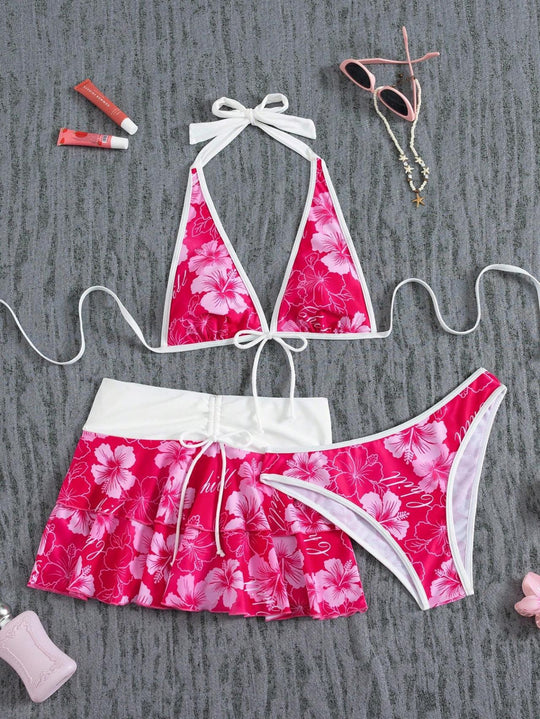 Damen Bikini-Set mit Rock EB