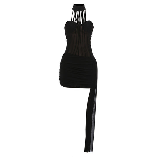 Damen Glamouröses Minikleid mit raffinierten Cut-Out-Details EB