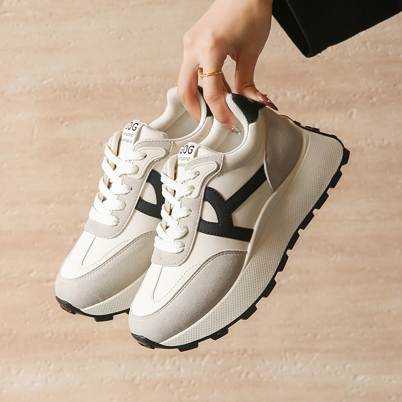 Damen Elegante Freizeit-Sneaker mit atmungsaktiver Sohle und gepolstertem Innenfutter EB