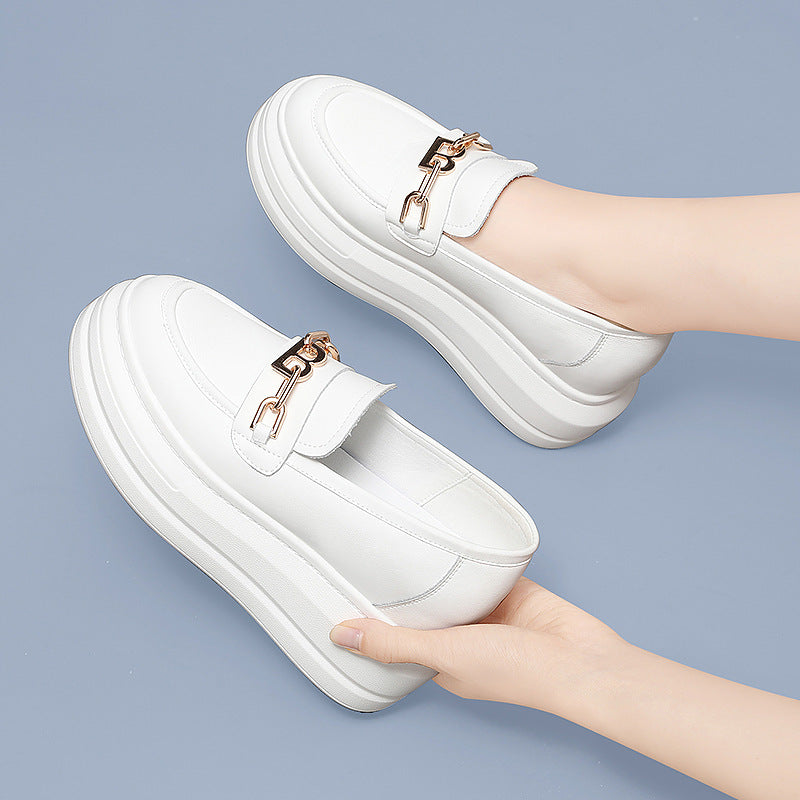 Damen modische Plateau-Schuhe mit eleganter Schnalle EB