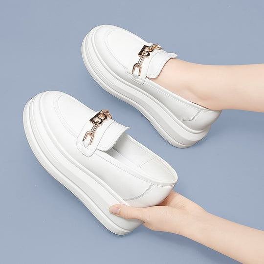 Damen modische Plateau-Schuhe mit eleganter Schnalle EB