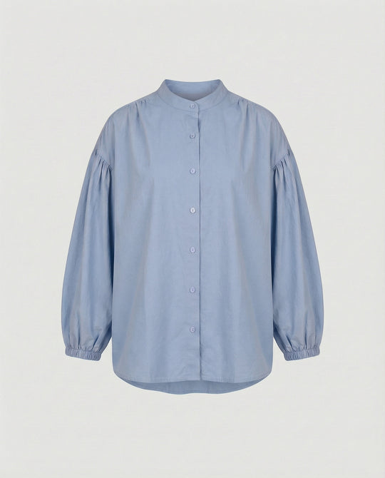 Damen Bluse mit voluminösen Ärmeln und Trend-Design