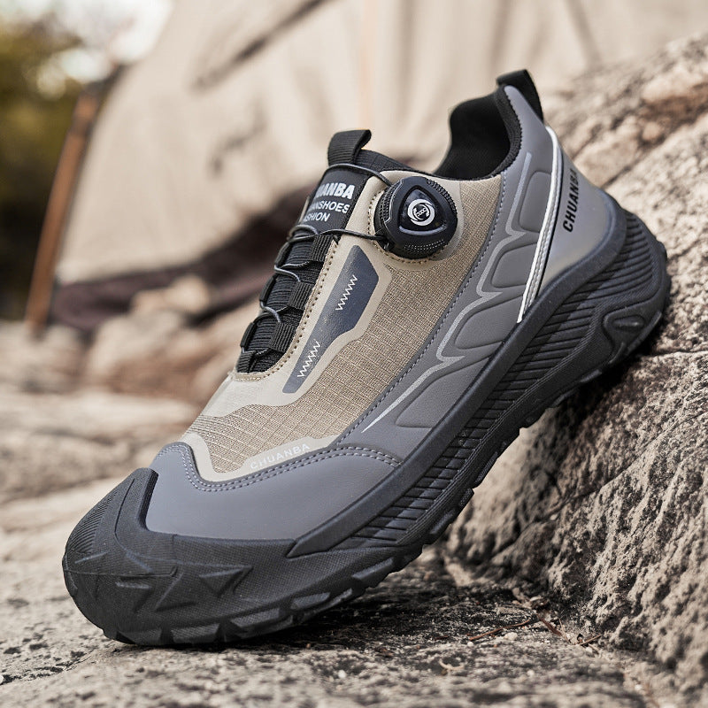 Herren robuste Outdoor‑Trekkingsneaker mit BOA‑Verschluss, verstärkter Zehenkappe und griffiger Trailsohle EB