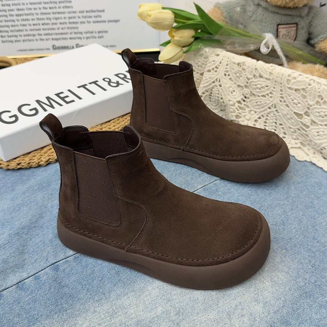 Damen modische Chelsea Boots mit rutschfester Sohle und chicem Detail EB