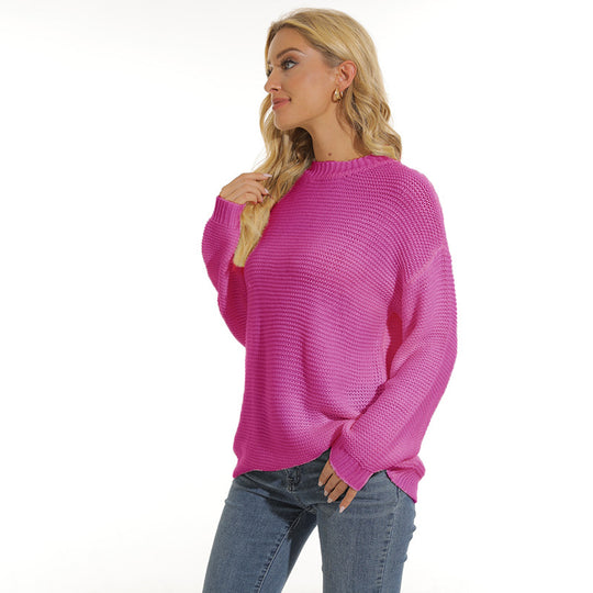 Damen Pullover mit strukturiertem Maschenmuster und bequemem Schnitt EB