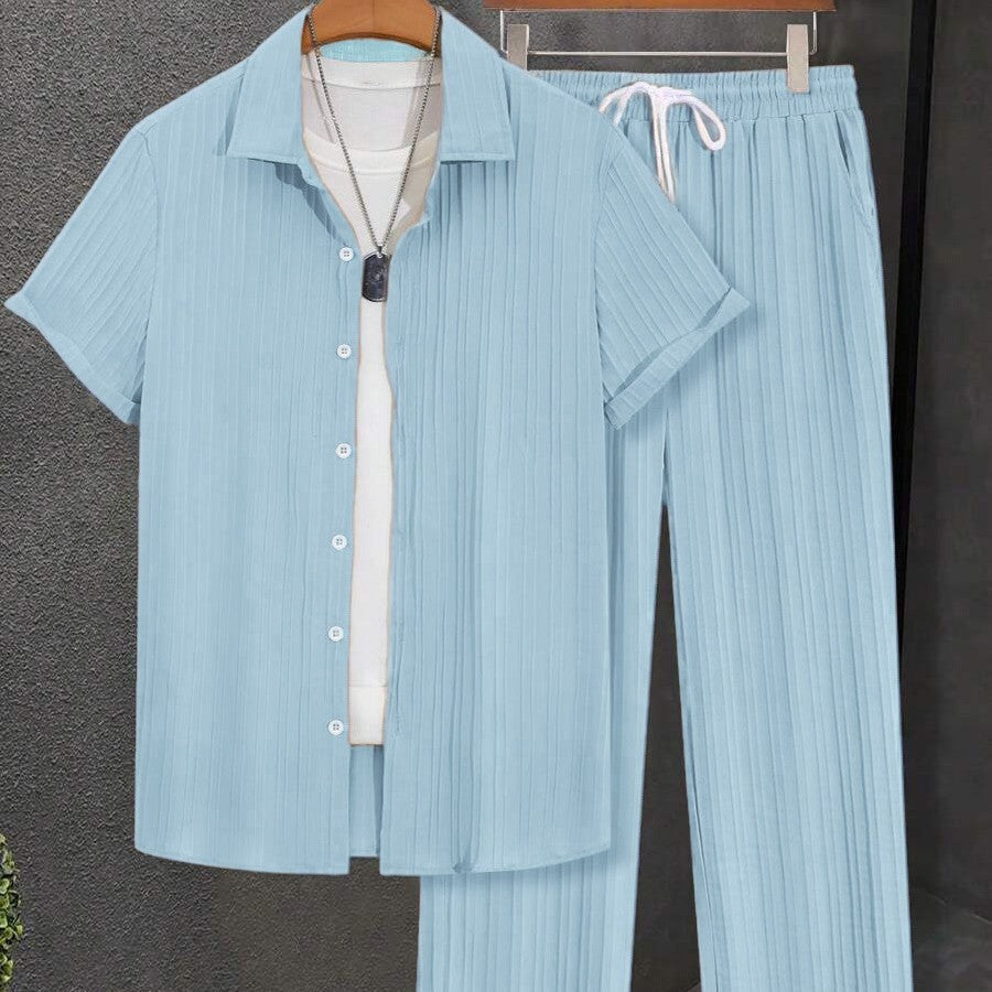 Damen Streifen Schlafanzug Set EB