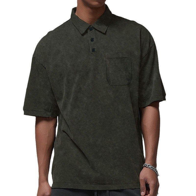 Herren Poloshirt mit strukturiertem Design und praktischer Brusttasche EB