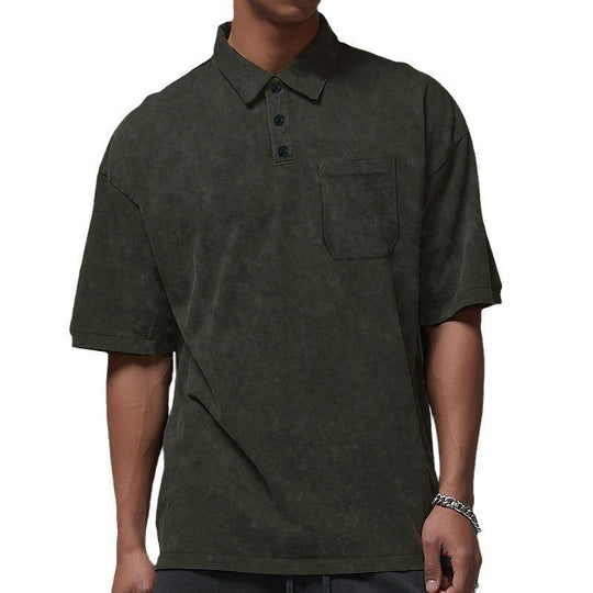 Herren Poloshirt mit strukturiertem Design und praktischer Brusttasche EB
