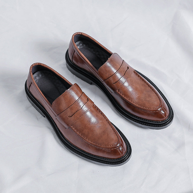 Damen Lederslipper mit rutschfester Profilsohle und eleganter Applikation EB