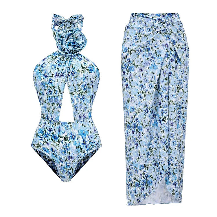 Damen Badeanzug mit bezauberndem Cut-Out-Design und überschnittenem Ausschnitt EB
