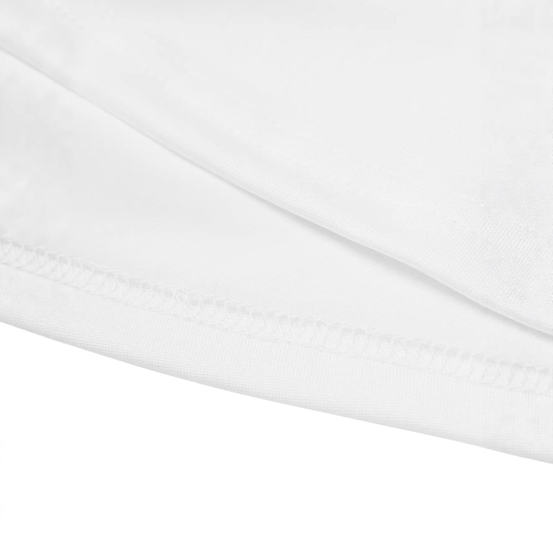 Damen Crop-Top mit kreativen Cocktail-Motiv und festlichem Aufdruck EB