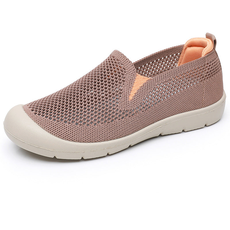 Damen Atmungsaktive Slip-On Freizeitschuhe EB 1770349256