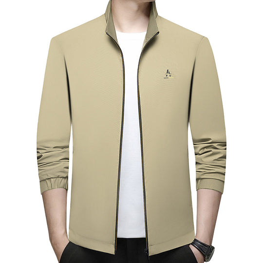Herren Feldjacke mit Kontrast-Einsätzen und Brust-Reißverschlusstasche EB