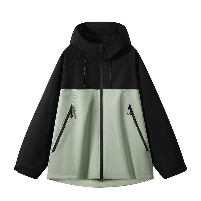 Herren elastische Softshell-Hoodiejacke mit ergonomischem Raglanschnitt, Zwei-Wege-Reißverschluss und verstellbaren Klettmanschetten EB