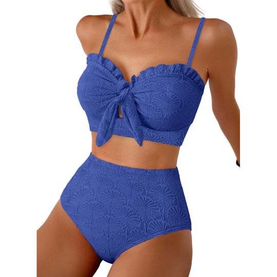 Damen Bikiniset mit hochgeschnittener Hose EB