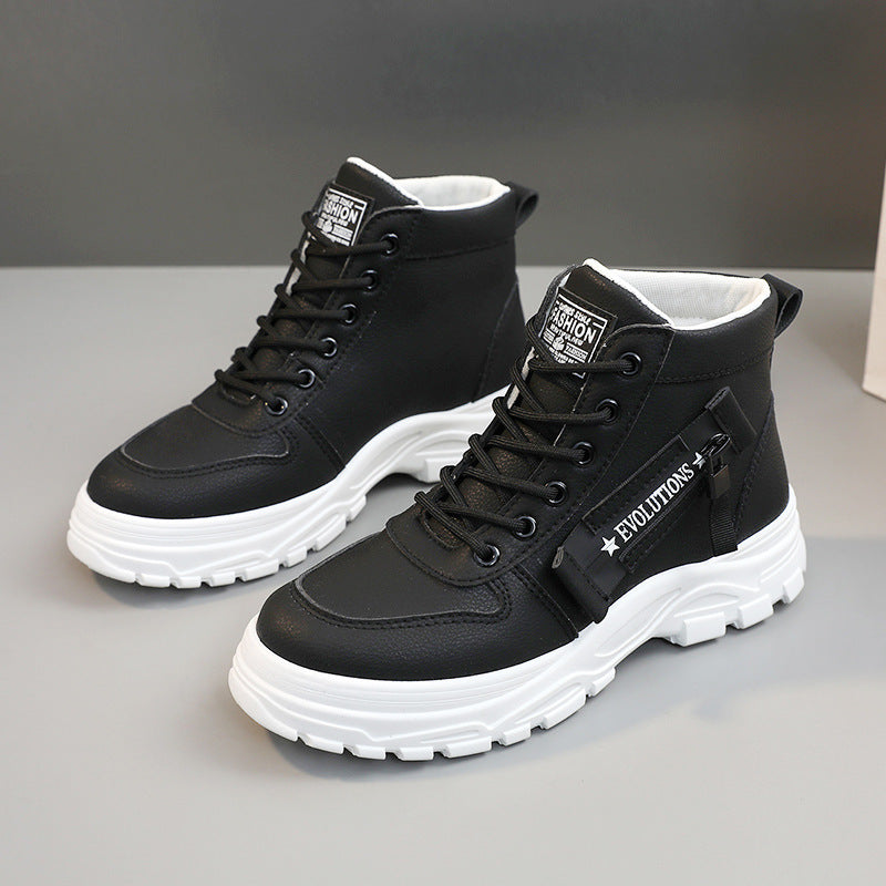 Damen modische High-Top Sneakers mit strapazierfähigem Obermaterial und optimaler Dämpfung EB