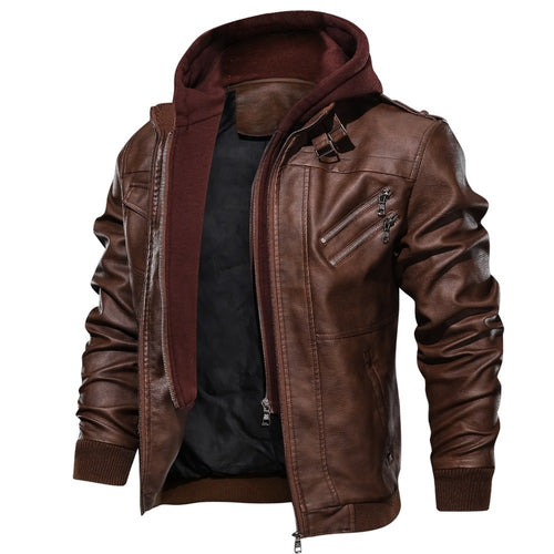 Herren jacke mit abnehmbarem Kapuzenfutter und mehreren praktischen Taschen EB