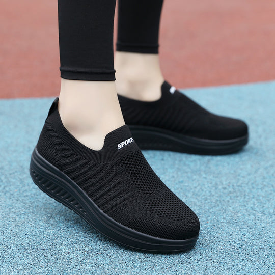 Damen Atmungsaktive Slip-On Sneakers mit dämpfender Sohle EB