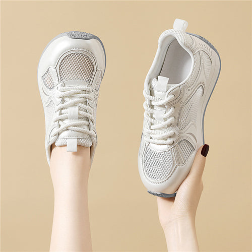Damen Atmungsaktive Freizeitsneaker mit stoßdämpfender Sohle EB