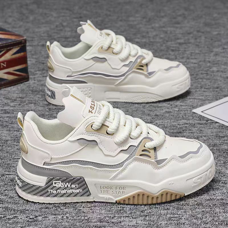 Damen Chunky Sneakers mit innovativem mehrfarbigem Design und atmungsaktiven Materialien EB