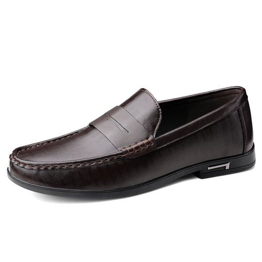 Herren Elegante Mokassins aus hochwertigem Leder mit rutschfester Sohle EB