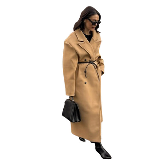 Damen eleganter Oversized-Trenchcoat EB