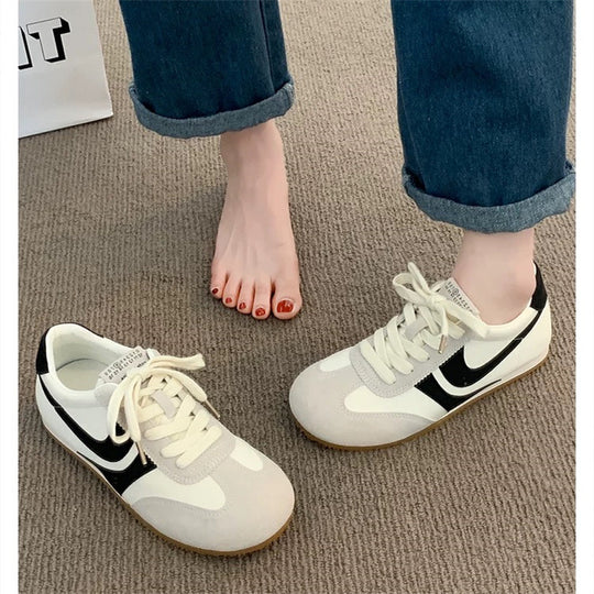 Damen Mode Sneakers mit atmungsaktivem Obermaterial und dämpfender Sohle EB