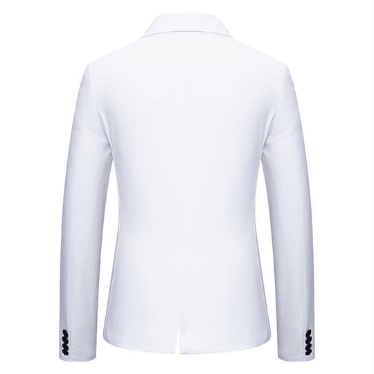 Herren Eleganter Blazer mit kontrastierenden Details EB