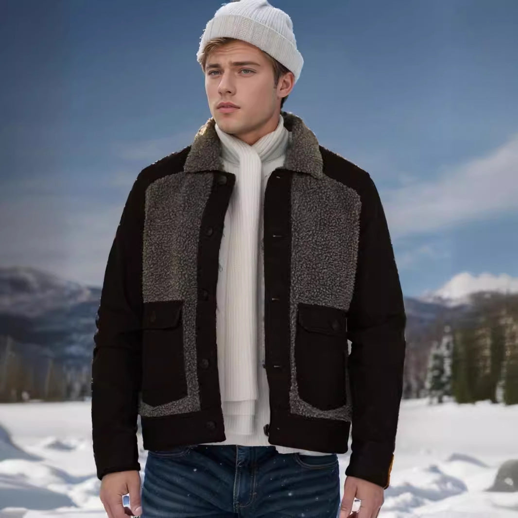 Herren lässige Fleece-Jacke EB