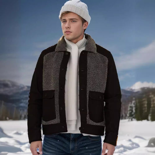Herren lässige Fleece-Jacke EB
