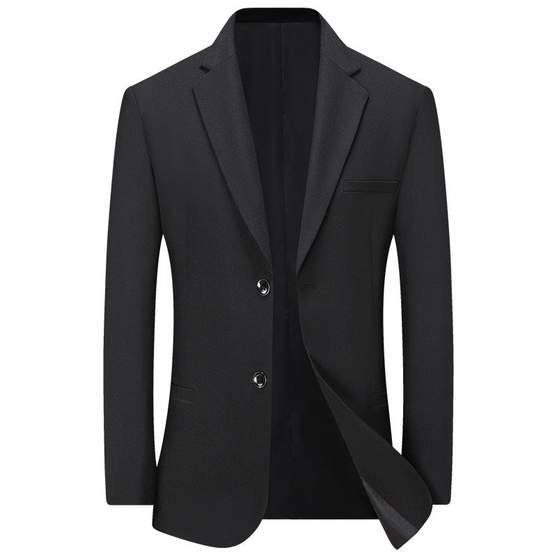Herren Leichter Leinenblazer Slim-Fit Zweiknopf-Sakko atmungsaktiv EB