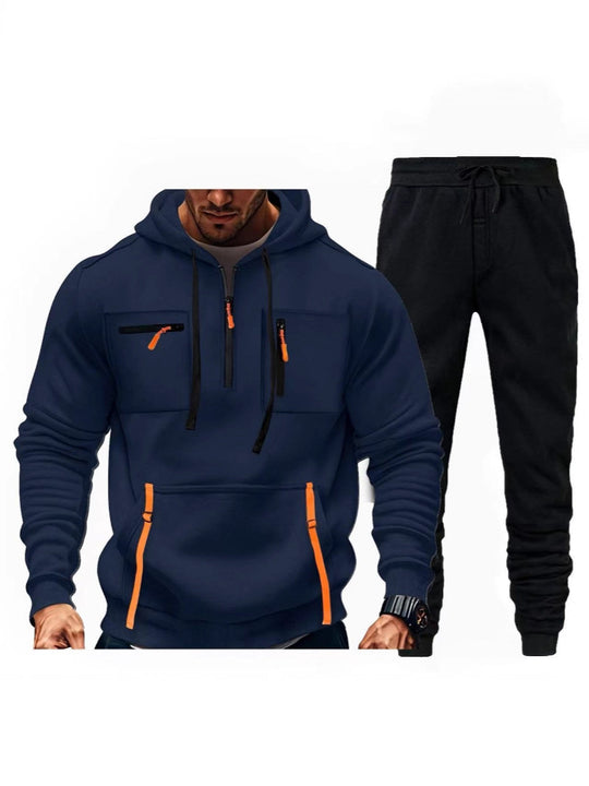 Herren multifunktionaler Kapuzenpullover und Jogginghose Kombination EB