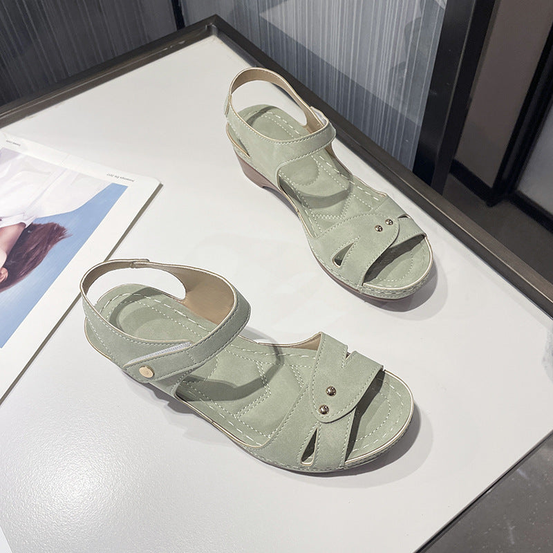 Damen komfortable Riemensandalen mit modischem Schnitt EB