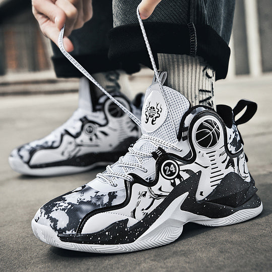 Damen Hochleistungs-Basketball-Sneaker mit atmungsaktivem Mesh-Obermaterial und rutschfester Sohle EB