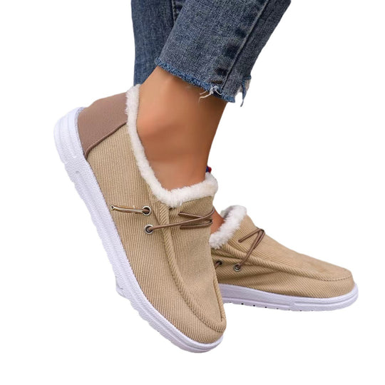 Damen warme und bequeme Slipper mit Futter und rutschfester Sohle EB