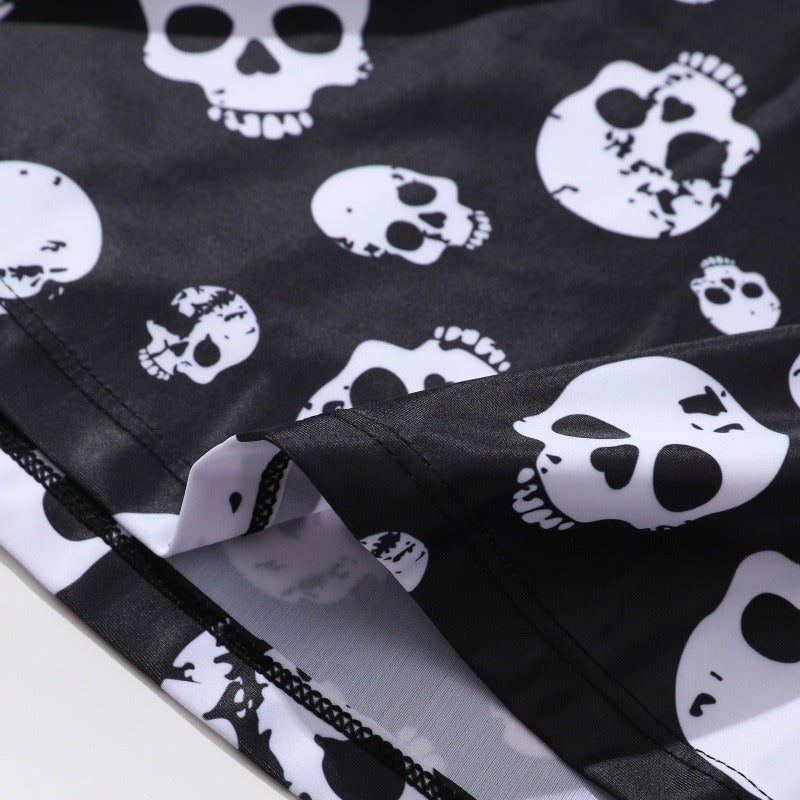 Damen Tankini mit verspieltem Totenkopf-Muster EB